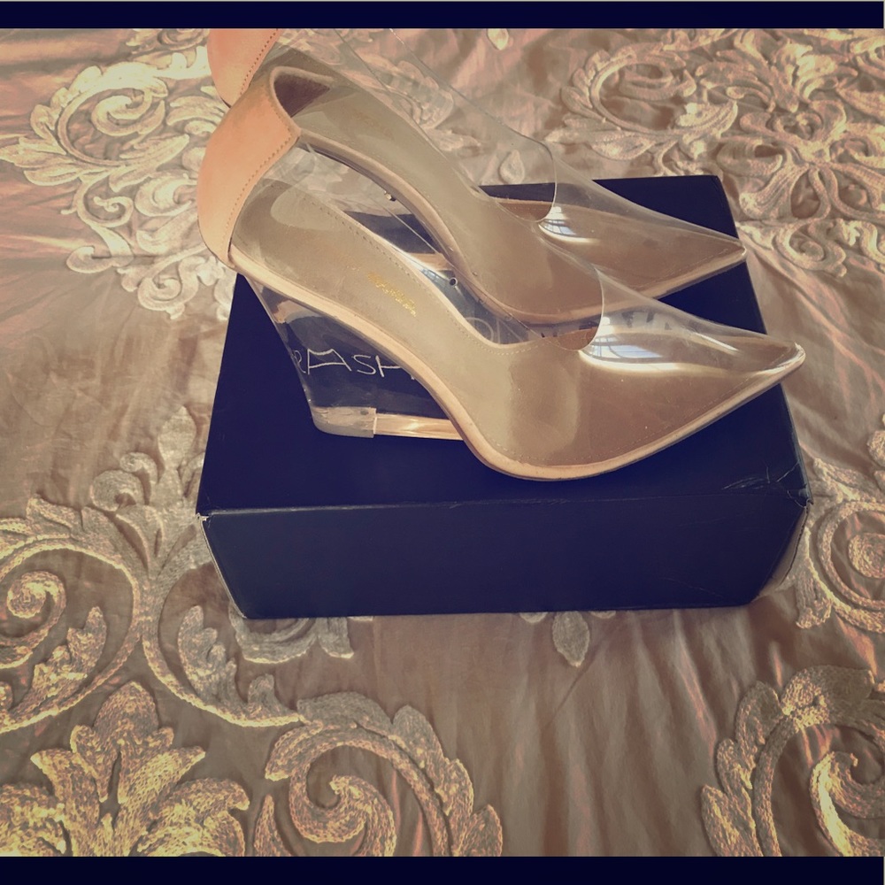Nude Clear Heels 👠